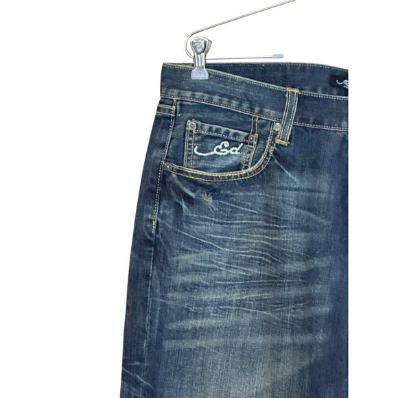 Ed Hardy by Christian Audigier Men's Dragon Embroidered Jean Blue Size 36 x 32 N - Picture 6 of 13